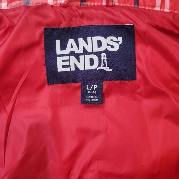 Lands' End Women's Outerwear Down Puffer Vest Size L/P - Picture 5 of 7